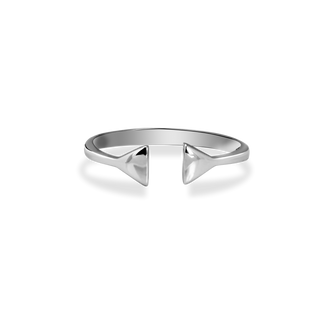 Серебряное кольцо на фалангу в стиле минимализм