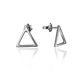 Срібні сережки пусети трикутники Sia