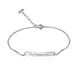 Срібний дитячий браслет з гравіруванням