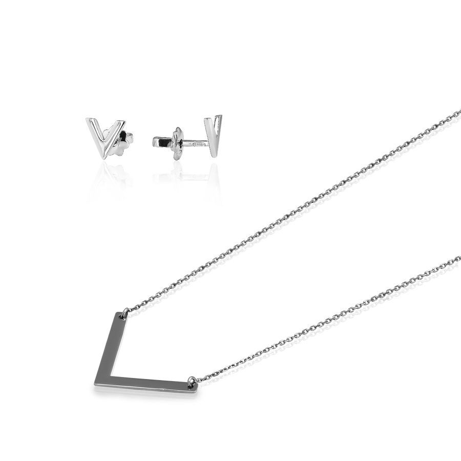 Мінімалістичний срібний комплект Bumerang