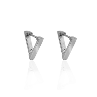 Срібні сережки трикутники Claire
